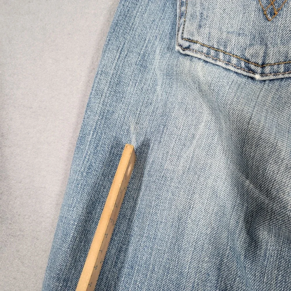 Levi's 511 Slim Jeans Men's 32x32 Blue Light Wash Denim 100% Cotton Skinny Distr